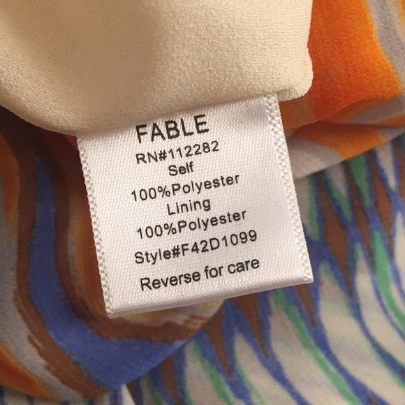 SOLD - Fable Maxi Dress Multicolored Sz S 100% - Picture 8 of 8